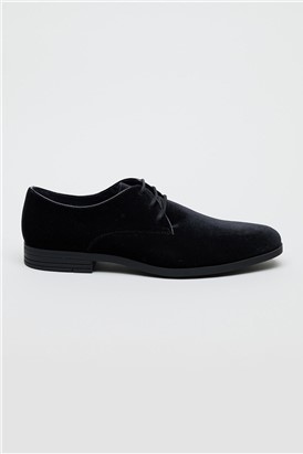  Johnny Black Velvet Derby Shoe