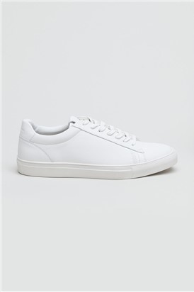  Gibbs White Leather Trainer