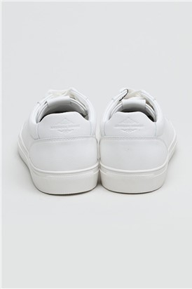  Gibbs White Leather Trainer