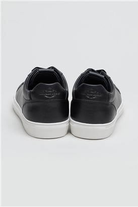  Gibbs Black Leather Trainer