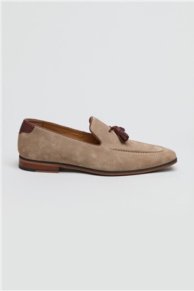  Chester Stone Suede Tassel Loafer