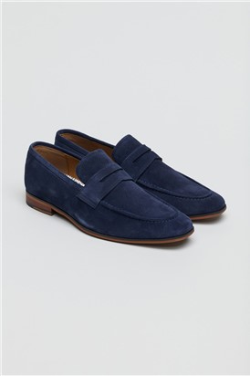 Antique Rogue Churchill Navy Suede Loafer