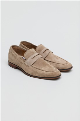 Antique Rogue Churchill Loafer Stone Suede