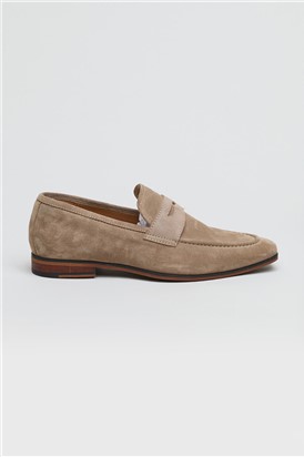  Churchill Loafer Stone Suede