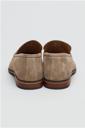  Churchill Loafer Stone Suede