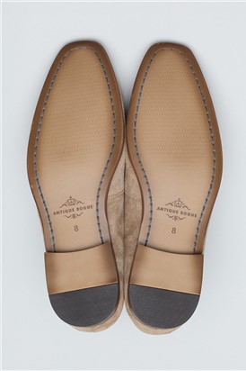 Churchill Loafer Stone Suede