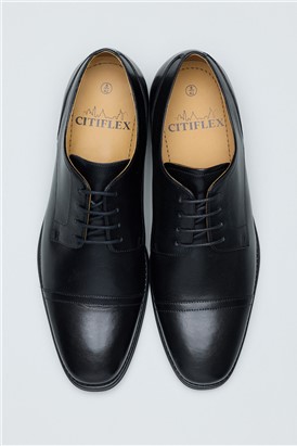  Aldgate Black Leather Derby Shoe