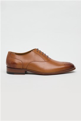  Tan Leather Alfonso Oxford Shoes