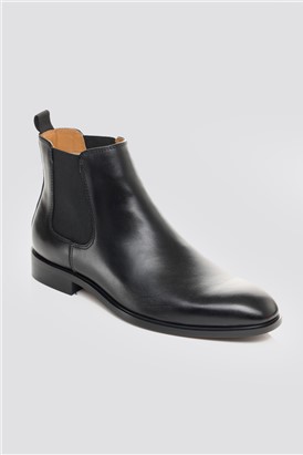  Black Leather Chelsea Boots