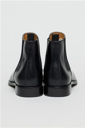  Collins Black Leather Chelsea Boots