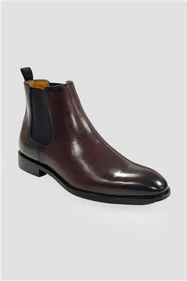  Collins Brown Leather Chelsea Boots