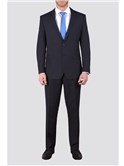 Navy Plain Weave Tailored Fit Suit Jacket