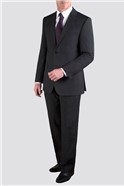 Black Stripe Regular Fit Suit Jacket