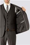 Branded Charcoal Semi Plain Waistcoat