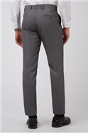  Grey Plain Weave Tailored Suit Jacket