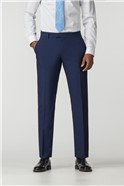  Blue Plain Regular Fit Suit Trouser