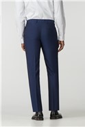  Blue Plain Regular Fit Suit Trouser