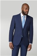  Blue Plain Tailored Fit Jacket