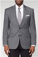  Charcoal Pindot Tailored Suit Jacket