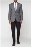  Charcoal Pindot Tailored Suit Jacket