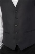  Charcoal Twill Slim Fit Waistcoat