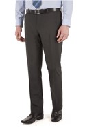  Tailored Fit Charcoal Stripe Suit Trousers