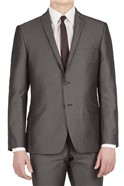  Grey Micro Slim Fit Jacket