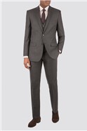  Tailored Fit Charcoal Pick and Pick Suit