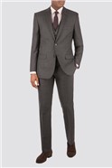  Single Breasted Charcoal Pick and Pick Suit Waistcoat