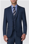  Tailored Fit Bright Blue Pick & Pick Suit