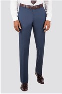  Bright Blue Pick and Pick Tailored Trousers