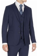 Studio Bright Blue Plain Ivy League Suit Trouser