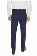 Studio Bright Blue Plain Ivy League Suit Trouser