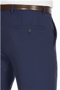 Studio Bright Blue Plain Ivy League Suit Trouser