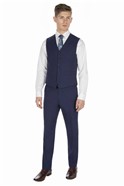 Studio Bright Blue Plain Ivy League Waistcoat