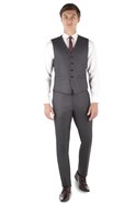  Micro Grey Slim Fit Suit Jacket