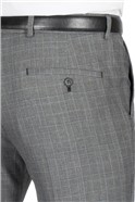  Grey Check Slim Fit Waistcoat