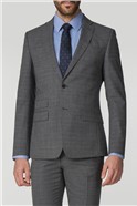  Charcoal Jaspe Tailored Fit Suit 