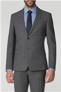  Charcoal Jaspe Tailored Fit Suit Jacket