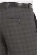  Charcoal Check Tailored Fit Suit