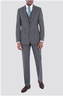 Grey Tonal Check Suit Jacket