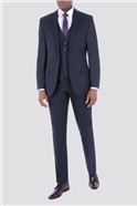 Navy Birdseye Tailored Fit Suit 