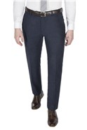  Blue Donegal Tweed Slim Fit Trouser