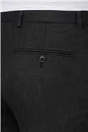 Dark Grey Birdseye Tailored Fit Trouser