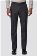 Navy Heritage Check Slim Fit Trousers