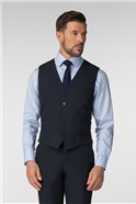  Plain Navy Panama Regular Fit Waistcoat