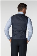  Plain Navy Panama Regular Fit Waistcoat