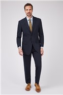  Plain Navy Panama Slim Fit Waistcoat