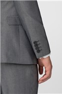  Slim Fit Plain Silver Grey Tonic Trousers