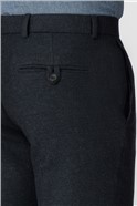  Navy Herringbone Tailored Fit Trouser